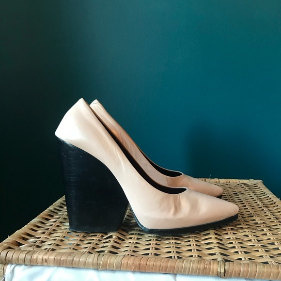 Celine size 10US 40IT block heel shoes pink - Picture 3 of 5